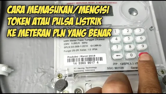 Cara input token listrik yang benar (urutan angka, tombol, dan tips)