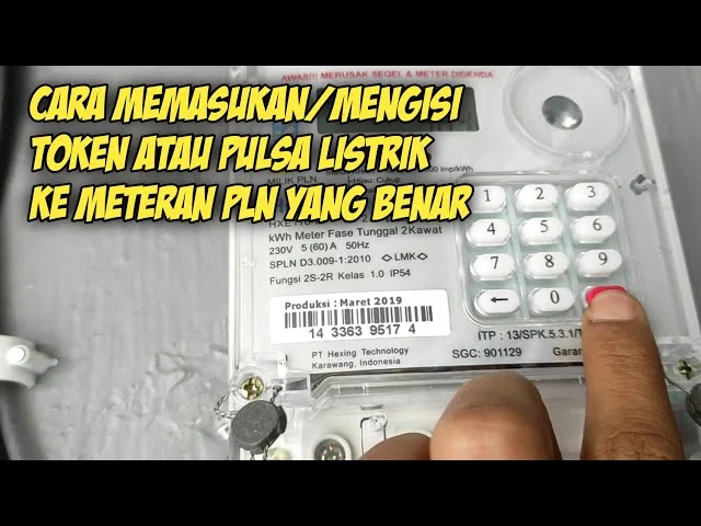 Cara input token listrik yang benar (urutan angka, tombol, dan tips)