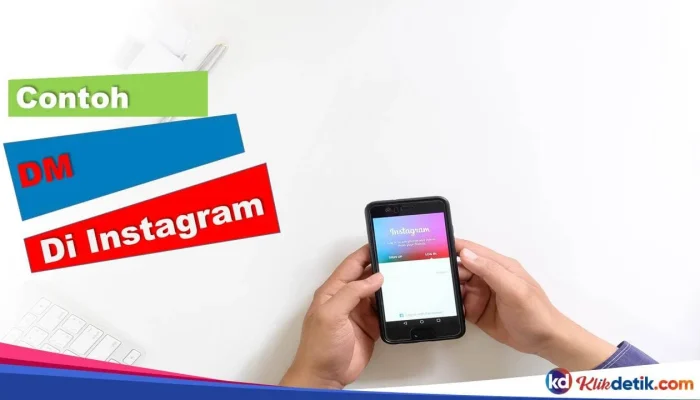 Contoh DM di Instagram - KlikDetikCom