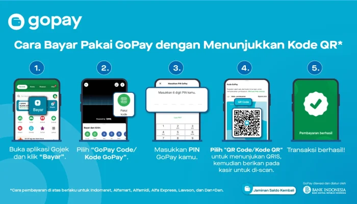 Cara bayar pakai QRIS di GoPay, cara scan dan konfirmasi