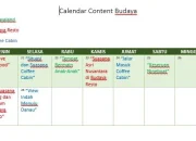Cara bikin kalender konten untuk 30 hari (template + contoh)