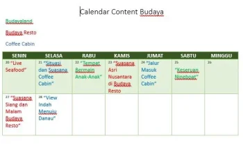 Cara bikin kalender konten untuk 30 hari (template + contoh) yang efektif
