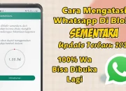 Cara Mengatasi WhatsApp Diblokir Sementara