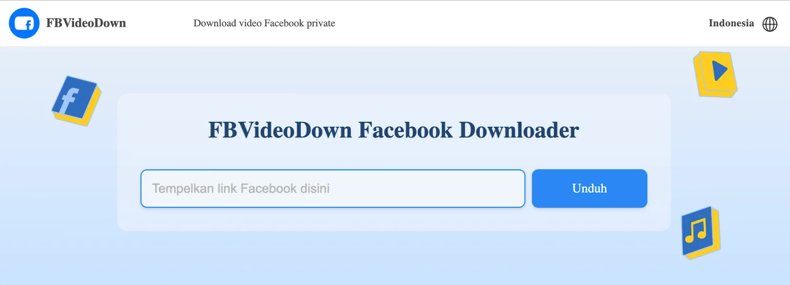 Seseorang sedang menggunakan ponsel untuk mengunduh video cerita dari Facebook