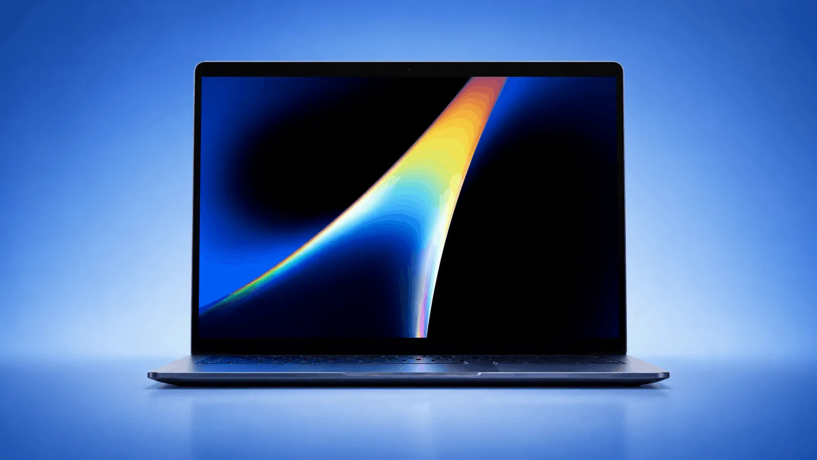 Tampilan laptop Acer Googlebook 14 dengan desain layar OLED 14 inci