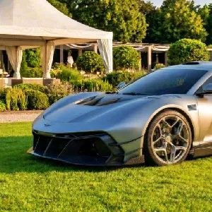 Tampilan eksterior hypercar Rezvani Beast X yang aerodinamis
