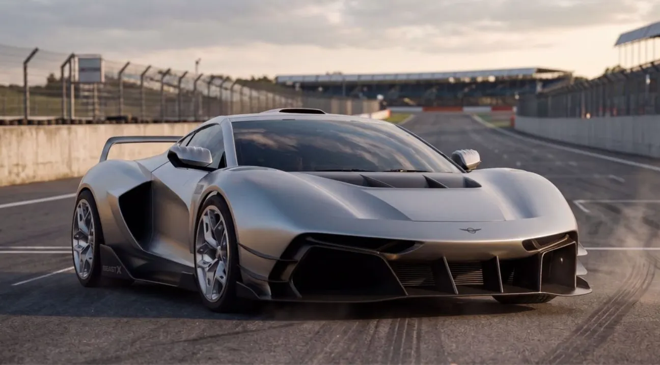 Tampilan eksterior hypercar Rezvani Beast X yang aerodinamis
