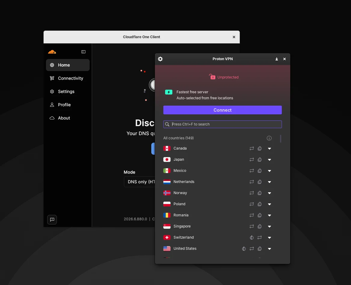 Ikon fitur VPN pada toolbar browser Firefox untuk keamanan data