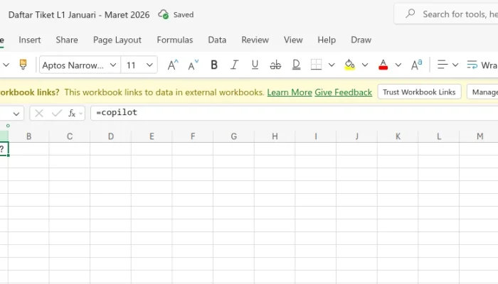 Alasan Microsoft Mengalihkan Fungsi AI Copilot di Spreadsheet Excel ke Side Pane