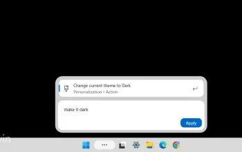 Tampilan antarmuka fitur pencarian pada Windows 11 yang sedang memproses perintah pengguna