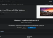 Tampilan antarmuka Windows 11 Installation Assistant pada layar komputer