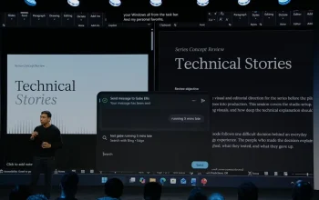 Tampilan antarmuka Windows Search terbaru yang mendukung perintah bahasa natural
